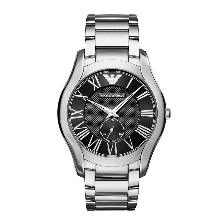 EMPORIO ARMANI ANALOG QUARTZ SILVER STAINLESS STEEL AR11086 MEN’S WATCH - H2 Hub Watches