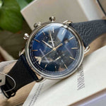 EMPORIO ARMANI AR11105 BLUE LEATHER STRAP MEN’S WATCH - H2 Hub Watches