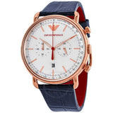 EMPORIO ARMANI CHRONOGRAPH ROSE GOLD STAINLESS STEEL AR11123 MEN’S WATCH - H2 Hub Watches