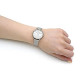 Emporio Armani Silver Dial With Silver Stainless Steel Strap Women Watch AR11128