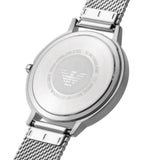 Emporio Armani Silver Dial With Silver Stainless Steel Strap Women Watch AR11128