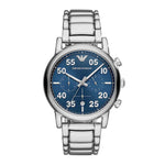 EMPORIO ARMANI CHRONOGRAPH SILVER STAINLESS STEEL AR11132 MEN’S WATCH - H2 Hub Watches