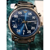 EMPORIO ARMANI CHRONOGRAPH SILVER STAINLESS STEEL AR11132 MEN’S WATCH - H2 Hub Watches