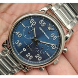 EMPORIO ARMANI CHRONOGRAPH SILVER STAINLESS STEEL AR11132 MEN’S WATCH - H2 Hub Watches
