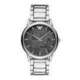 EMPORIO ARMANI ANALOG QUARTZ SILVER STAINLESS STEEL AR11134 MEN’S WATCH - H2 Hub Watches