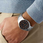 EMPORIO ARMANI SILVER STAINLESS STEEL AR11137 MEN’S WATCH - H2 Hub Watches