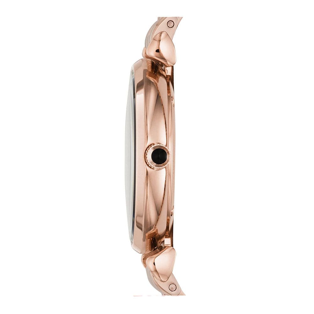 EMPORIO ARMANI GIANNI T BAR ANALOG QUARTZ ROSE GOLD STAINLESS STEEL AR11145 WOMEN'S WATCH - H2 Hub Watches