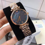 EMPORIO ARMANI GIANNI T BAR ANALOG QUARTZ ROSE GOLD STAINLESS STEEL AR11145 WOMEN'S WATCH - H2 Hub Watches