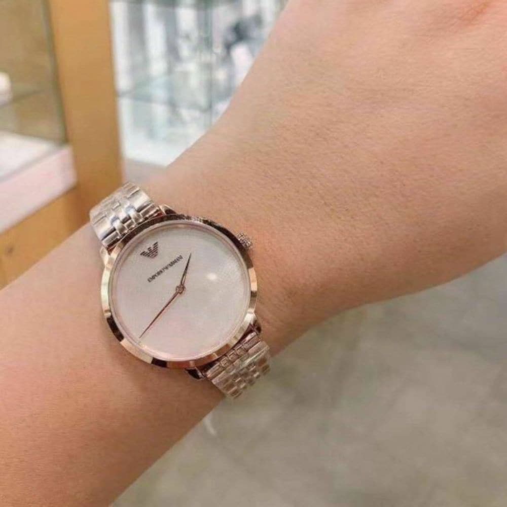 EMPORIO ARMANI AR11158 MODERN SLIM STAINLESS STEEL WOMEN'S WATCH - H2 Hub Watches
