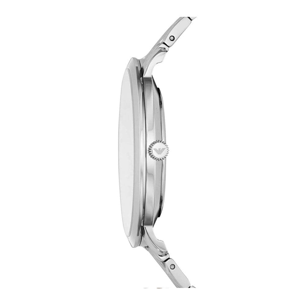 EMPORIO ARMANI AR11161 MODERN SLIM SILVER STAINLESS STEEL MEN'S WATCH - H2 Hub Watches
