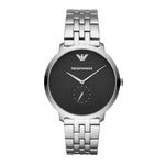 EMPORIO ARMANI AR11161 MODERN SLIM SILVER STAINLESS STEEL MEN'S WATCH - H2 Hub Watches