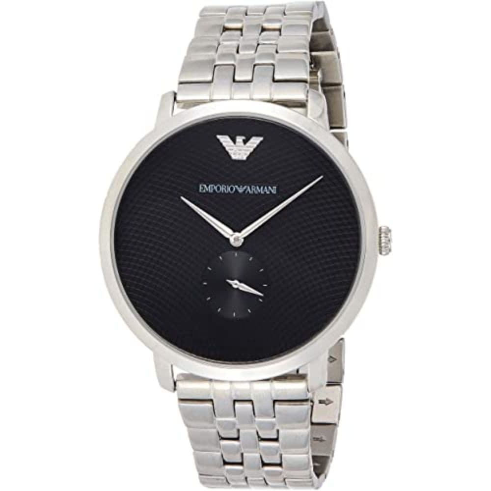 EMPORIO ARMANI AR11161 MODERN SLIM SILVER STAINLESS STEEL MEN'S WATCH - H2 Hub Watches