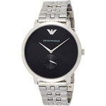 EMPORIO ARMANI AR11161 MODERN SLIM SILVER STAINLESS STEEL MEN'S WATCH - H2 Hub Watches