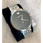 EMPORIO ARMANI AR11161 MODERN SLIM SILVER STAINLESS STEEL MEN'S WATCH - H2 Hub Watches