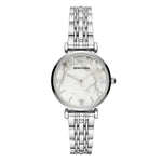 EMPORIO ARMANI ANALOG QUARTZ SILVER STAINLESS STEEL AR11170 WOMEN'S WATCH - H2 Hub Watches
