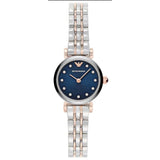 EMPORIO ARMANI AR11222 TWO-HAND TWO-TONE STAINLESS STEEL WOMEN'S WATCH