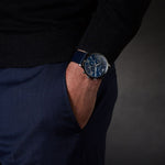 EMPORIO ARMANI AR11226 BLUE LEATHER MEN'S WATCH - H2 Hub Watches