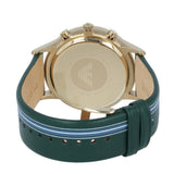 EMPORIO ARMANI AR11233 GREEN LEATHER MEN'S WATCH