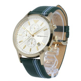 EMPORIO ARMANI AR11233 GREEN LEATHER MEN'S WATCH