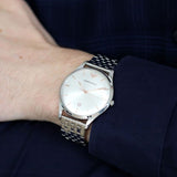 EMPORIO ARMANI MEN'S ADRIANO AR11285 SILVER STAINLESS-STEEL QUARTZ DRESS WATCH