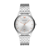 EMPORIO ARMANI MEN'S ADRIANO AR11285 SILVER STAINLESS-STEEL QUARTZ DRESS WATCH
