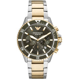 EMPORIO ARMANI AR11361 TWO-TONE STAINLESS STEEL MEN WATCH