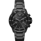 EMPORIO ARMANI AR11363 DIVER QUARTZ CHRONOGRAPH BLACK STAINLESS STEEL MEN'S WATCH
