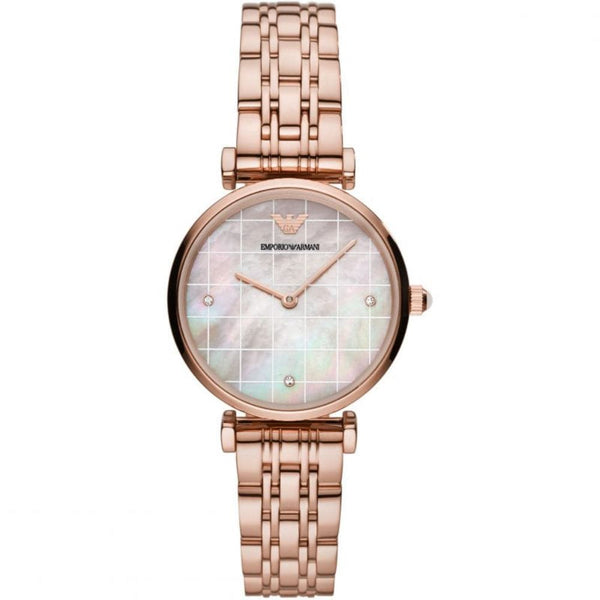EMPORIO ARMANI AR11385 ROSE GOLD STAINLESS STEEL WOMEN'S WATCH