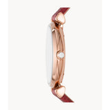 EMPORIO ARMANI AR11388 RED LEATHER WOMEN'S WATCH