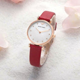 EMPORIO ARMANI AR11388 RED LEATHER WOMEN'S WATCH