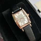 EMPORIO ARMANI AR11408 BLACK LEATHER WOMEN WATCH