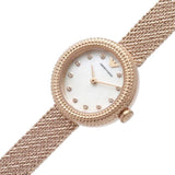 Emporio Armani Silver Dial With Rose Gold Stainless Steel Strap Women Watch AR11416