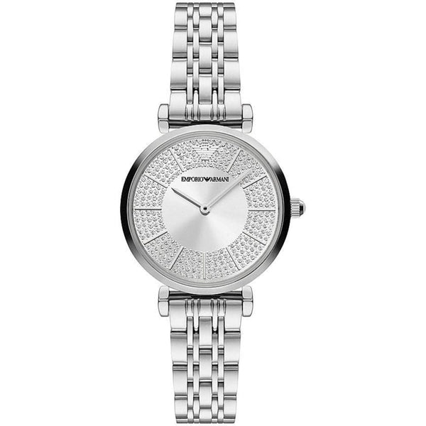 EMPORIO ARMANI TWO-HAND STAINLESS STEEL WOMEN'S WATCH AR11445