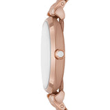 EMPORIO ARMANI TWO-HAND ROSE GOLD-TONE STAINLESS STEEL WOMEN'S WATCH AR11446
