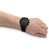 EMPORIO ARMANI AR11450 BLACK LEATHER MEN WATCH