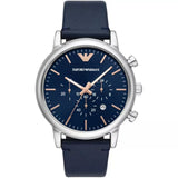 EMPORIO ARMANI AR11451 BLUE LEATHER MEN WATCH
