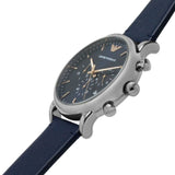 EMPORIO ARMANI AR11451 BLUE LEATHER MEN WATCH