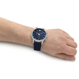 EMPORIO ARMANI AR11451 BLUE LEATHER MEN WATCH