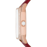 EMPORIO ARMANI AR11467 RED LEATHER WOMEN WATCH
