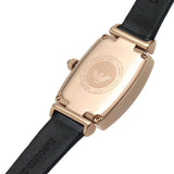 Emporio Armani Silver Dial And Blue Leather Strap Women Watch AR11469