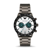 EMPORIO ARMANI AR11471 CHRONOGRAPH GUNMETAL STAINLESS STEEL MEN'S WATCH
