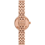 Emporio Armani Silver Dial With Rose Gold Stainless Steel Strap Women Watch AR11474