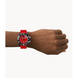 Emporio Armani Red Dial And Polyurethane Red Strap Men Watch AR11478