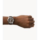 Emporio Armani Brown Dial And  Leather Strap Men Watch AR11482