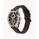 Emporio Armani Brown Dial And  Leather Strap Men Watch AR11482