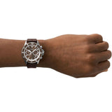 Emporio Armani Brown Chronograph Dial And Leather Strap Men Watch