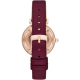 Emporio Armani Red Leather Strap Women Watch AR11487