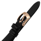 Emporio Armani Analog Silver Dial And Black Leather Strap Women Watch AR11495