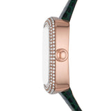 Emporio Armani Green Leather Strap Women Watch AR11497
