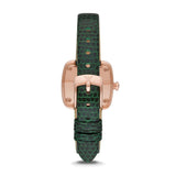 Emporio Armani Green Leather Strap Women Watch AR11497